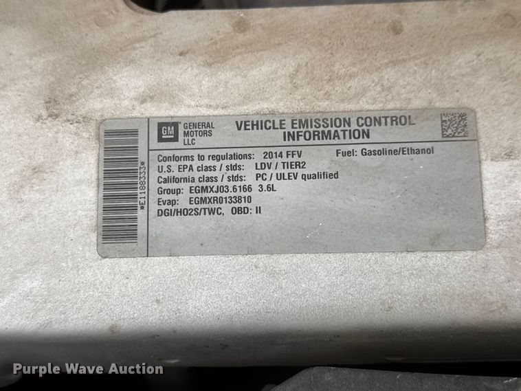 image for item MX9222 2014 Chevrolet Impala  