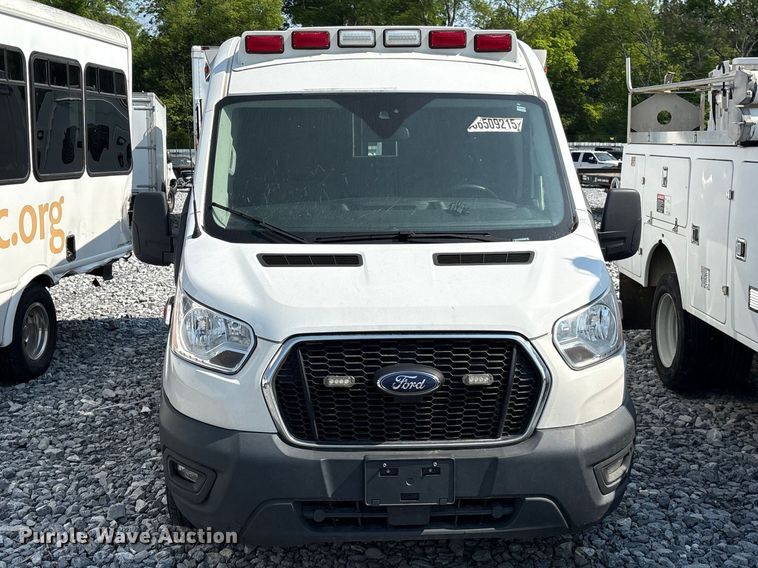 image for item YA1297 2021 Ford Transit 250 ambulance