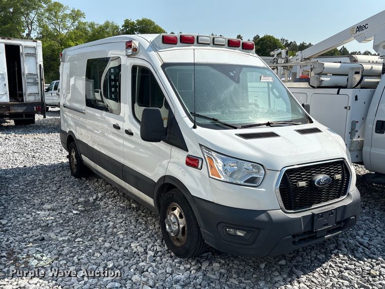 image for item YA1297 2021 Ford Transit 250 ambulance