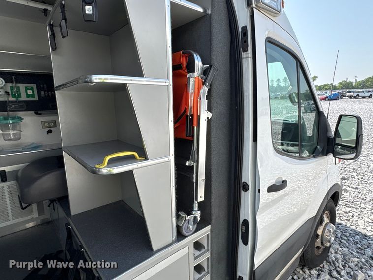 image for item YA1297 2021 Ford Transit 250 ambulance