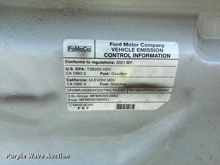 image for item YA1297 2021 Ford Transit 250 ambulance