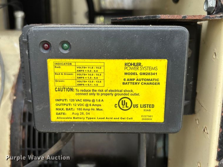 image for item YA3055 2005 Kohler 60RE0ZJB generator