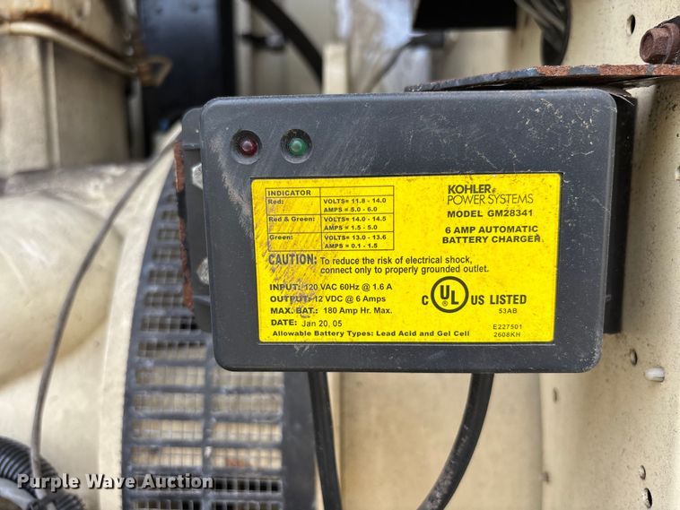image for item YA3058 2005 Kohler 60RE0ZJB generator