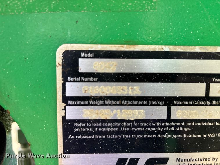 image for item DV4298 2014 JLG 8042 telehandler