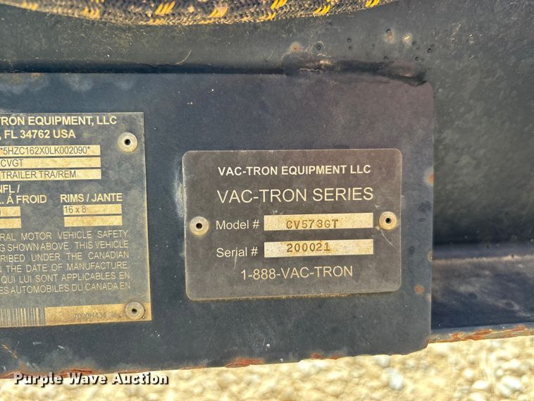 image for item DV4303 2020 Vermeer Vac-Tron CV573GT vacuum excavator
