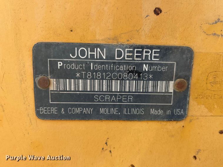 image for item DV4311 John Deere 1812C scraper
