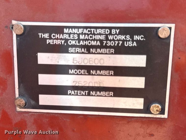 image for item DZ4433 1992 Ditch Witch 7520 vibratory cable plow