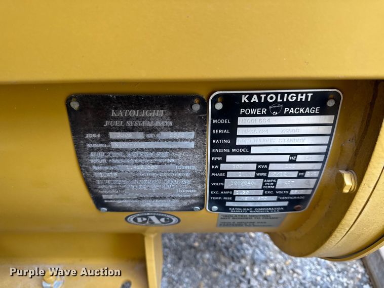 image for item DZ4437 Katolight N100FCG4 generator