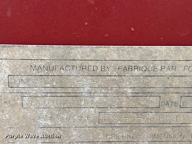 image for item EA7283 1999 Fontaine Trailer Co. FTW-5-8048SLK flatbed trailer