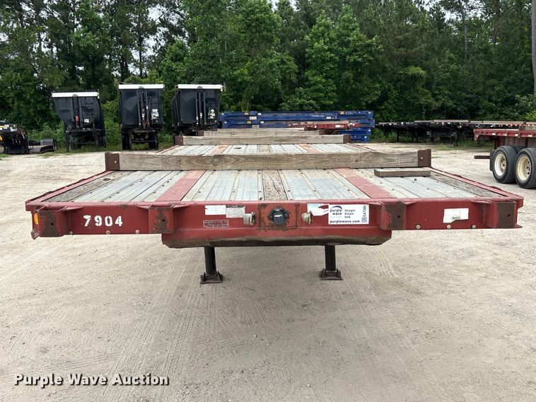 image for item EA7285 2001 Stoughton HPLW-48T-S flatbed trailer