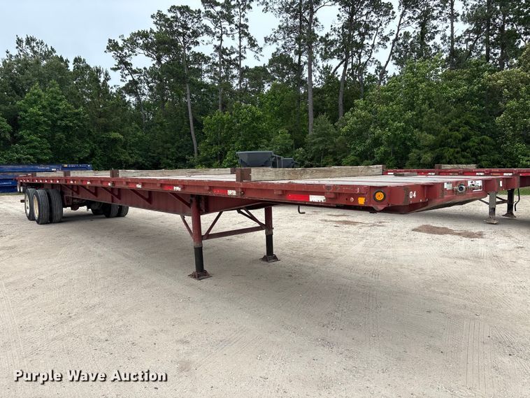 image for item EA7285 2001 Stoughton HPLW-48T-S flatbed trailer