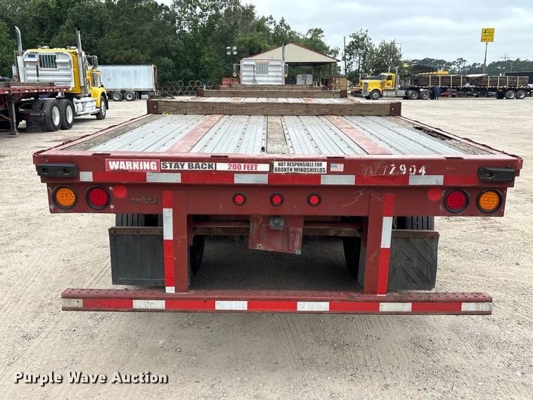 image for item EA7285 2001 Stoughton HPLW-48T-S flatbed trailer