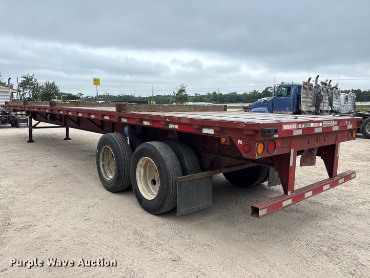 image for item EA7285 2001 Stoughton HPLW-48T-S flatbed trailer