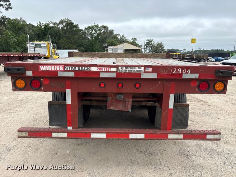 image for item EA7285 2001 Stoughton HPLW-48T-S flatbed trailer