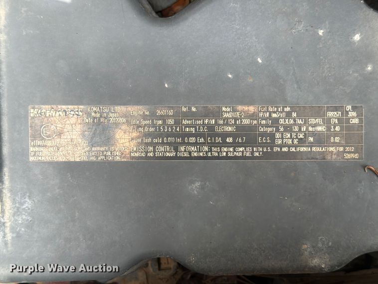 image for item ED5222 2013 Komatsu PC210LC-10 excavator