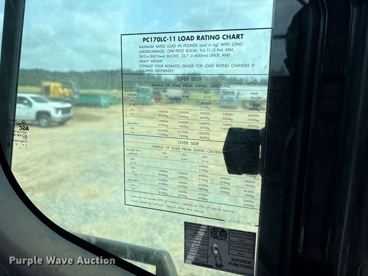 image for item ED5233 2019 Komatsu PC170LC-11 excavator