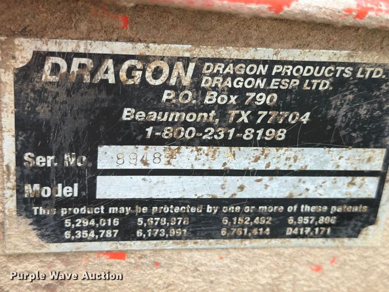 image for item ED5267 Dragon Products frac tank trailer