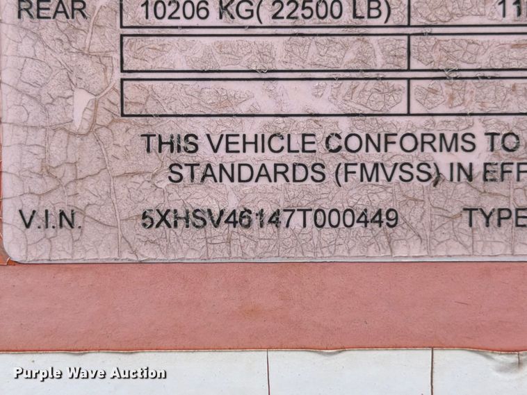 image for item ED5284 2007 Salty's Manufacturing Frac tank trailer