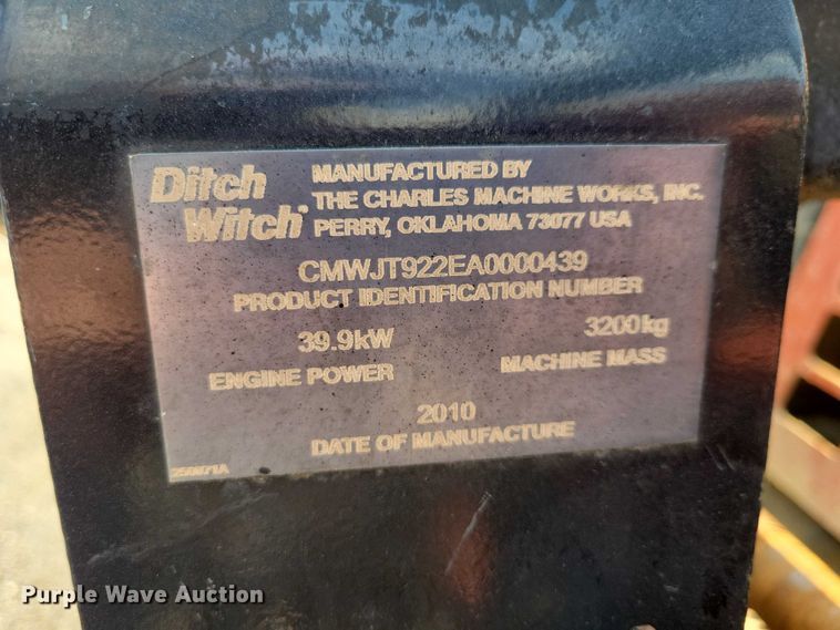 image for item EE0966 2010 Ditch Witch JT922 directional boring unit