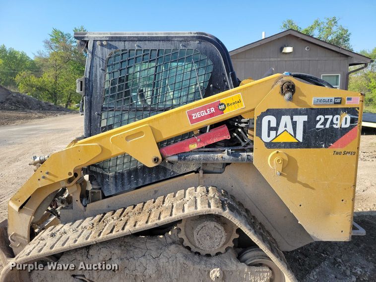 image for item EE0983 2019 Caterpillar 279D tracked skid steer loader