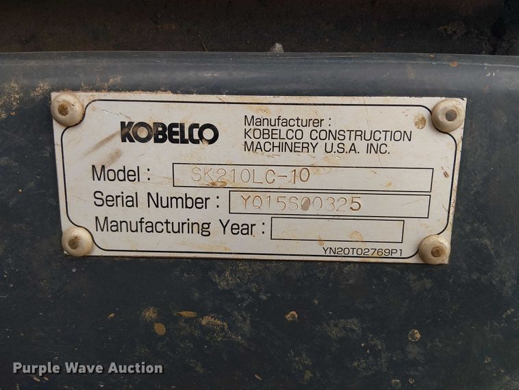 image for item EE1453 Kobelco SK210LC-10 excavator