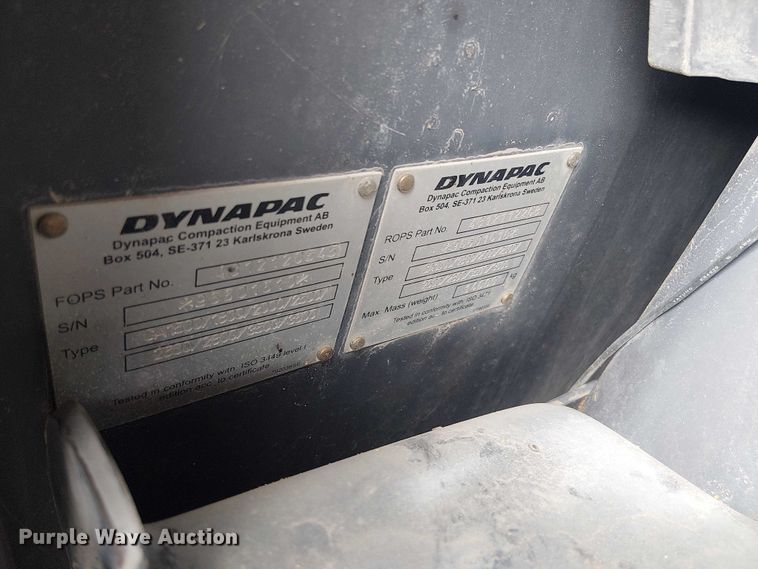 image for item EE1476 2016 Dynapac CA2500 single drum vibratory roller