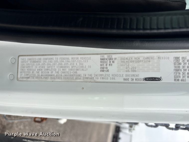 image for item EG9049 2013 Freightliner 114SD crane truck
