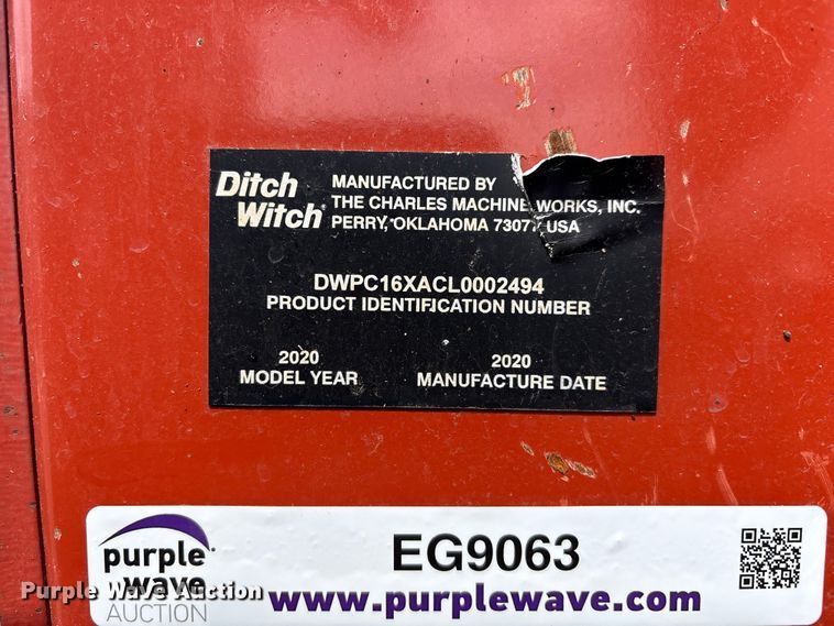 image for item EG9063 2020 Ditch Witch C16X trencher