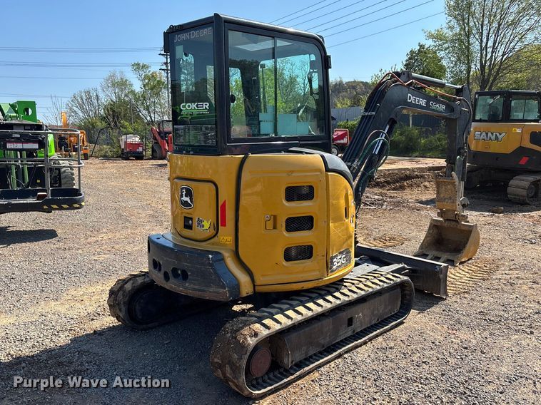 image for item EM8605 2021 John Deere 35G mini excavator