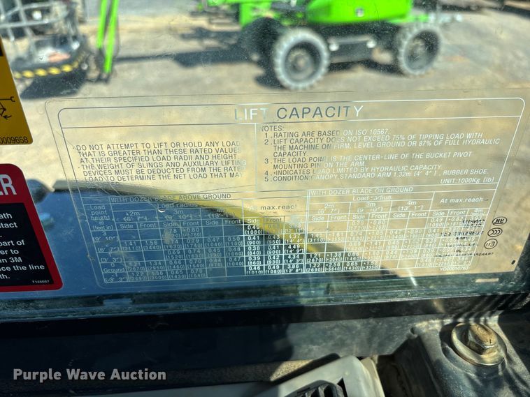 image for item EM8605 2021 John Deere 35G mini excavator