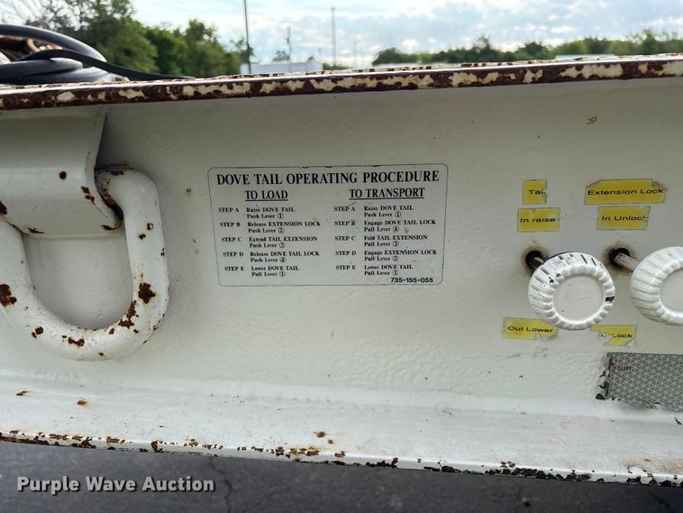 image for item EO4246 1991 Trail King TK70HT-462 drop deck equipment trailer