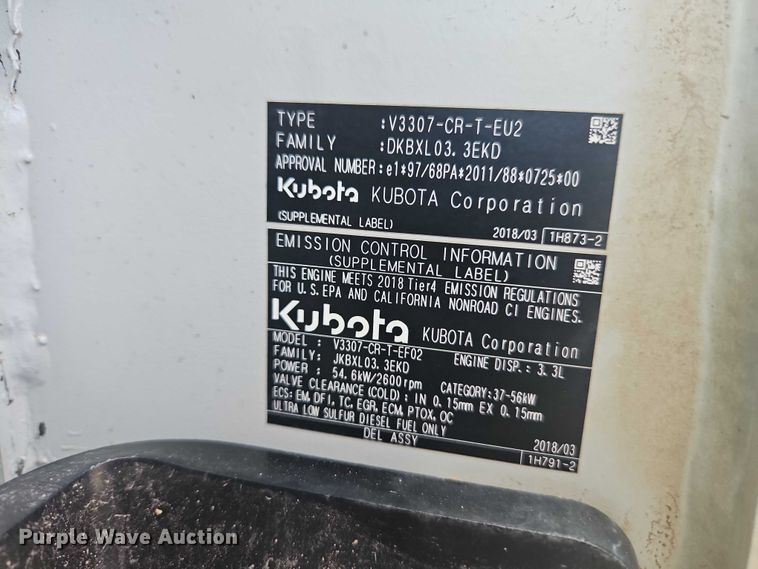 image for item EO7306 2018 Takeuchi TL10V2 tracked skid steer loader