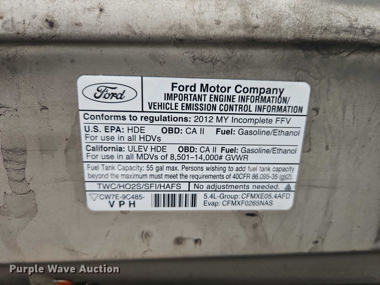image for item EO7319 2012 Ford E350 utility van