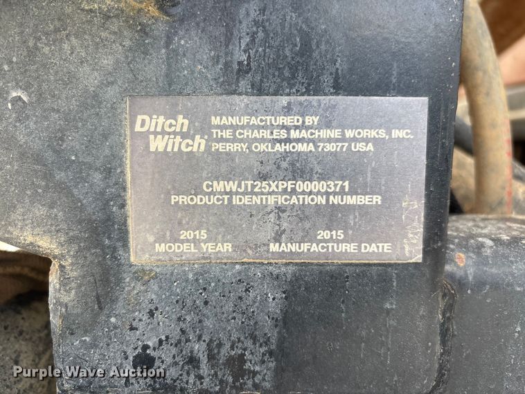 image for item ER7567 2015 Ditch Witch JT25 directional boring unit