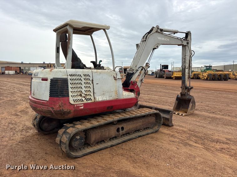 image for item ES8982 2003 Takeuchi TB145 mini excavator