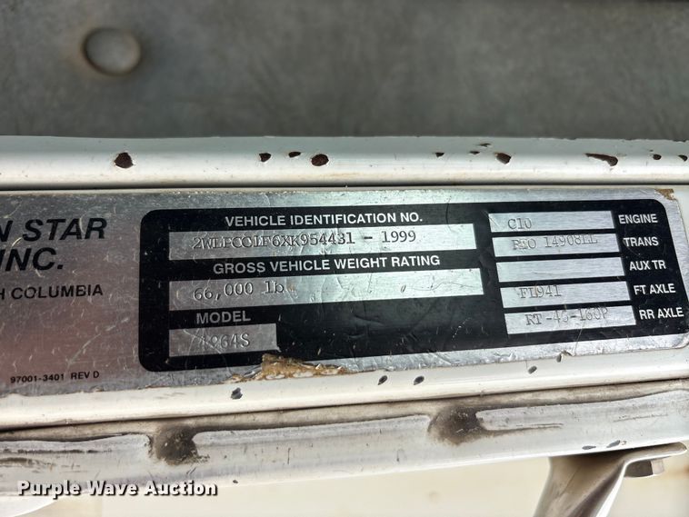 image for item ET2008 1999 Western Star 4900 dump truck