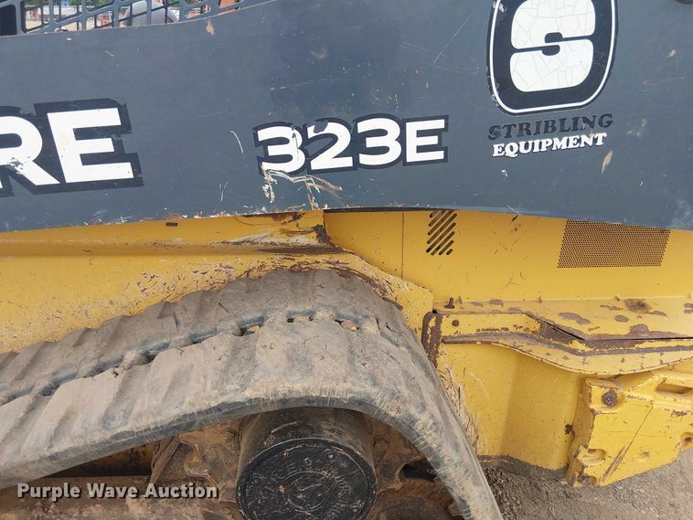 image for item ET2027 2017 John Deere 323E tracked skid steer loader