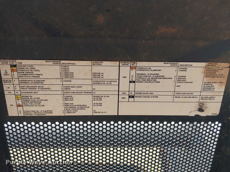 image for item ET2027 2017 John Deere 323E tracked skid steer loader