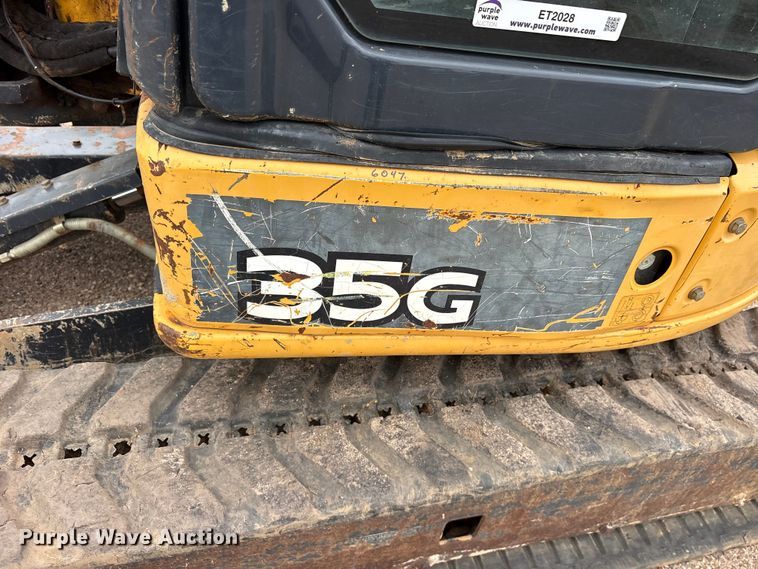 image for item ET2028 2016 John Deere 35G mini excavator