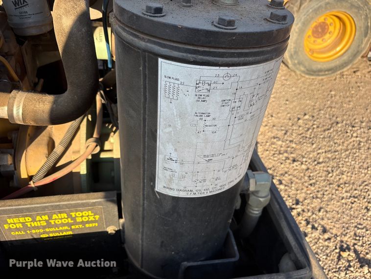 image for item ET2077 Sullair 185DPQCAT air compressor