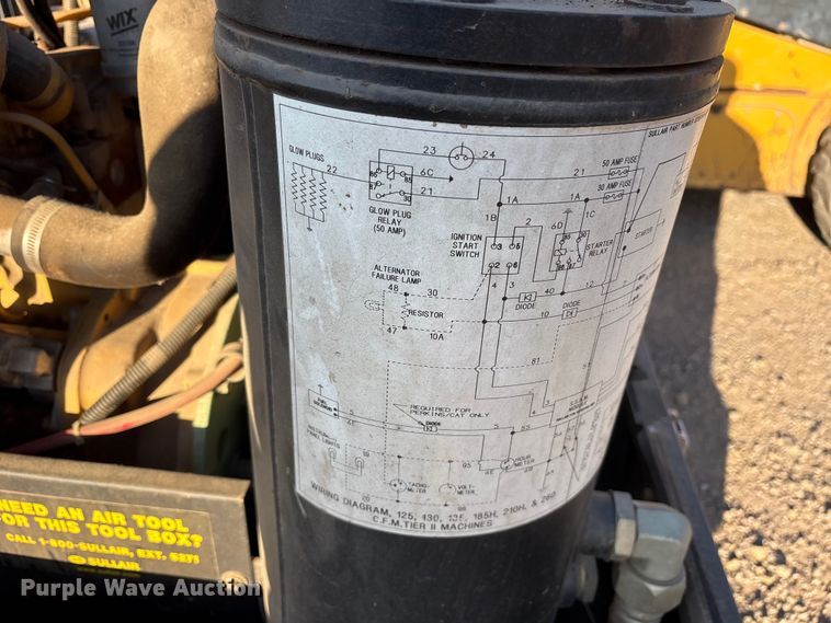 image for item ET2077 Sullair 185DPQCAT air compressor