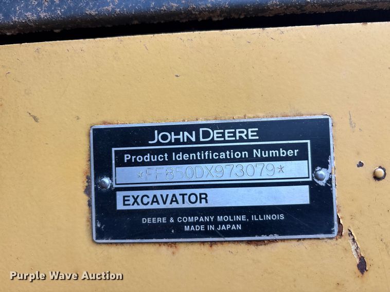 image for item EU5512 2008 John Deere 850DLC excavator