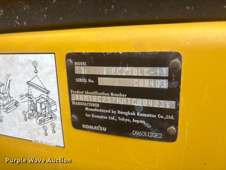 image for item EU5525 2018 Komatsu PC210LC-11 excavator
