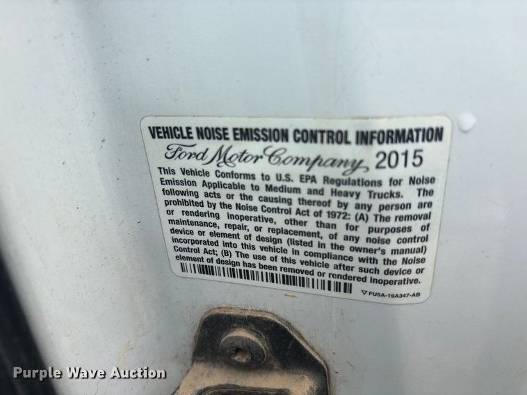 image for item EU5526 2015 Ford F550 Super Duty XL utility / service truck