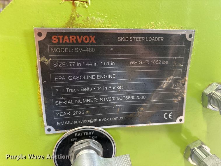 image for item EU5534 2025 Starvox SV-480 compact utility loader