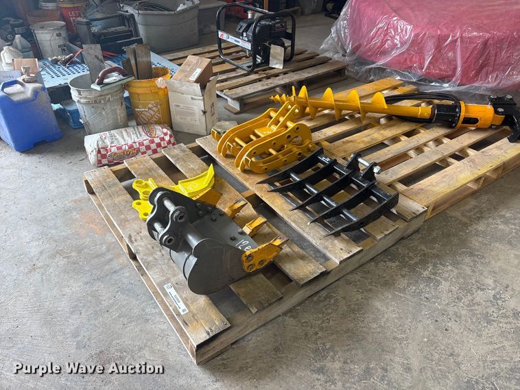 image for item EU5545 (4) mini excavator attachments
