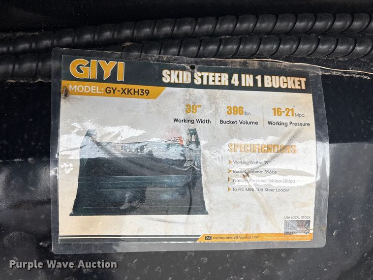 image for item EU5549 Compact utility loader four-in-one bucket