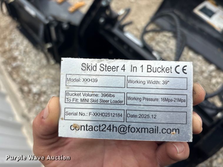 image for item EU5550 Skid steer four-in-one bucket