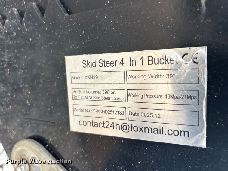 image for item EU5555 Compact utility loader four-in-one bucket