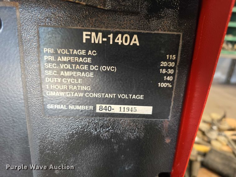 image for item EV2109 Snap-on FM-140A welder